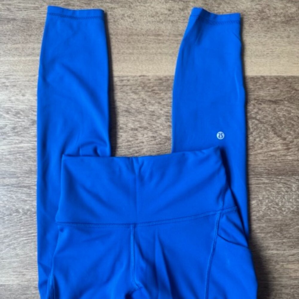 lululemon Wunder Train High-Rise Tight with Pockets 25" in Galactic Cobalt
